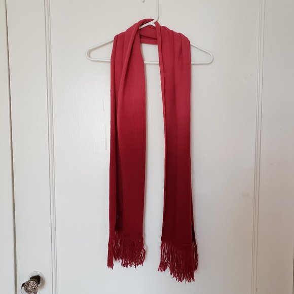 Vintage Y2K Winter Gradient scarf in Pink Red - Picture 1 of 6